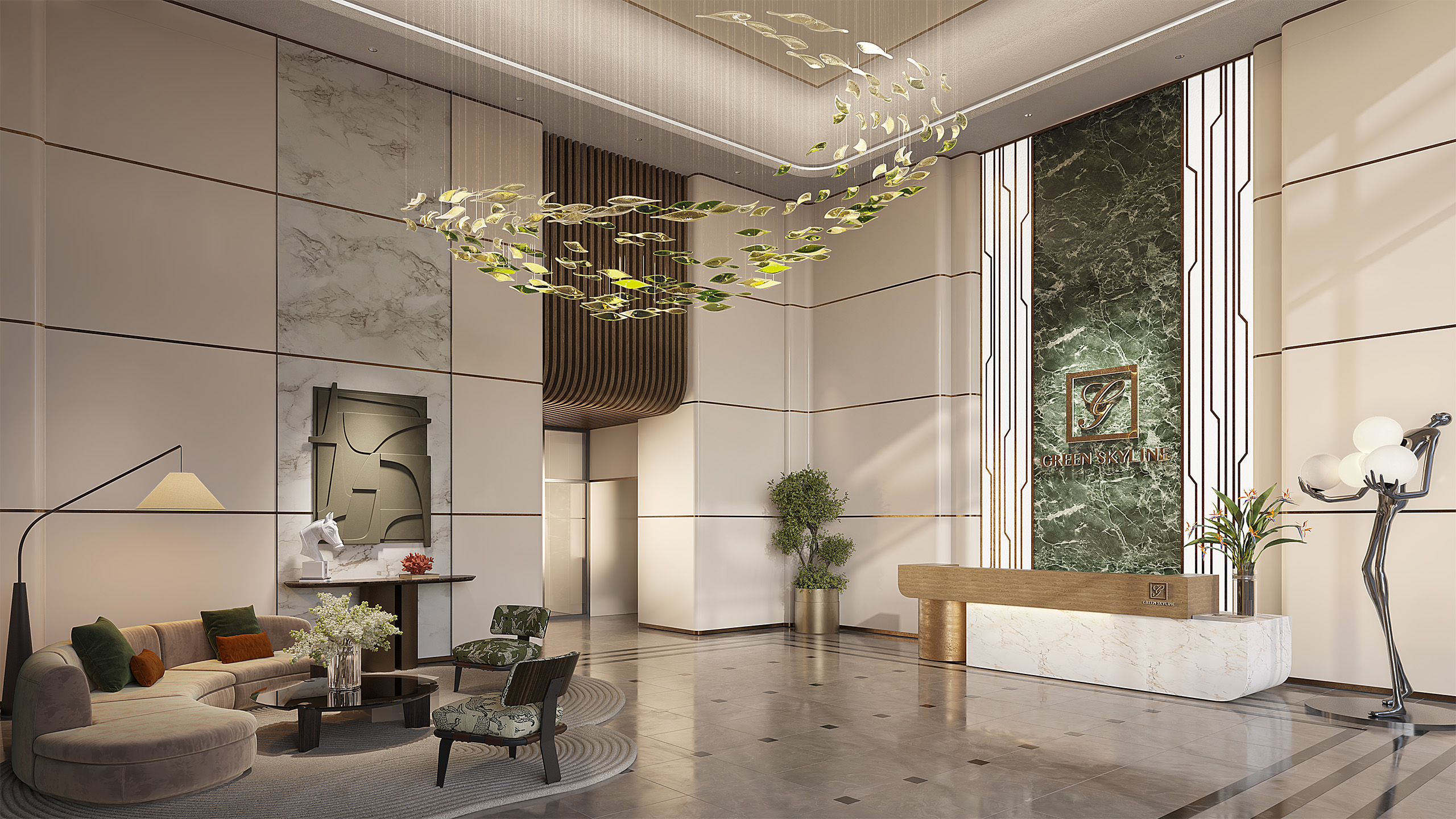 TIEN ICH NOI KHU GREEN SKY LINE TBS LAND LOBBY TOWER 01